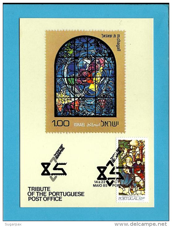 ISRAEL - ISRAPHIL 85 - Tribute Of The Portuguese Post Office -  BPE - 6 - Carte Maximum Card Maxicard - Maximumkaarten