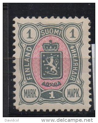 P563.-. FINLAND / FINLANDIA. 1889-1892. SC # : 43. MH - ARMS COAT .  CV: US$ 6.00 - Unused Stamps