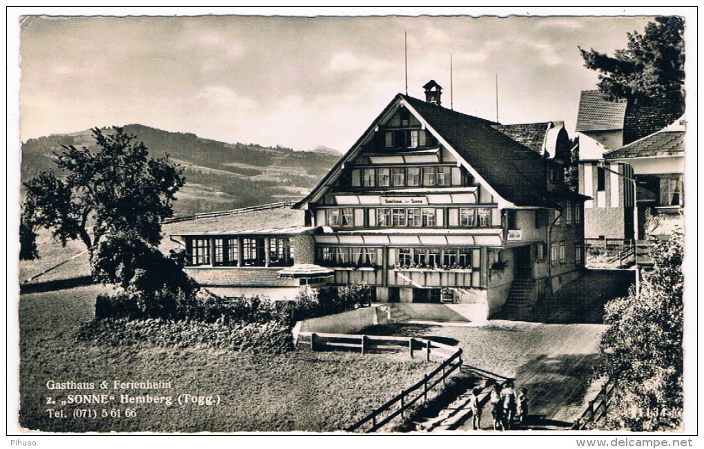 CH3814     HEMBERG : Gasthaus & Ferienheim Z. Sonne - Hemberg