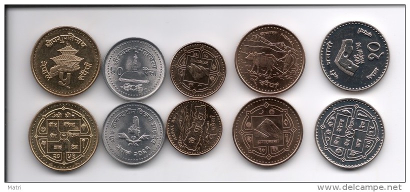 Nepal 5 Coins Set UNC - Népal