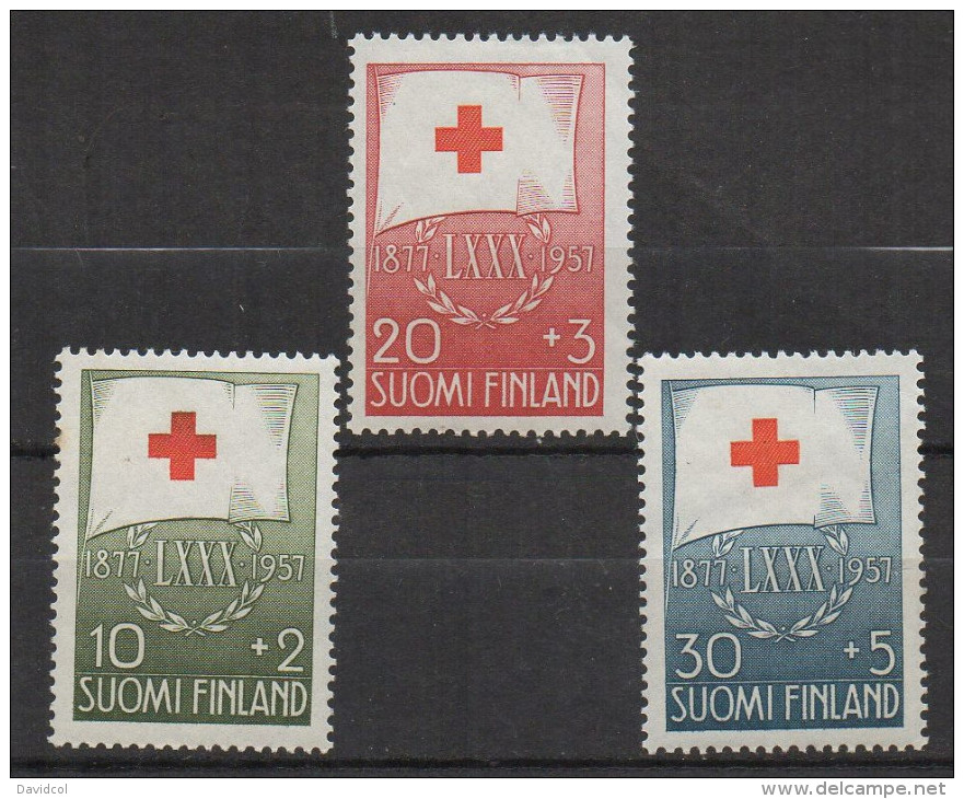 P605.-. FINLAND / FINLANDIA. 1957. SC # : B145- B147 - MNH- RED CROSS - .-. CV: US $ 6.00 - Servizio