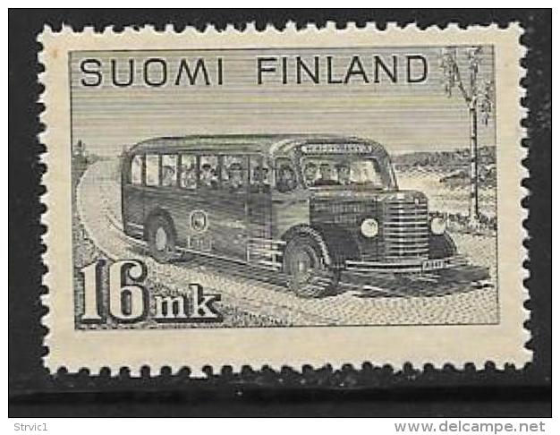 Finland, Scott # 253 Mint Hinged Post Bus, 1946 - Unused Stamps