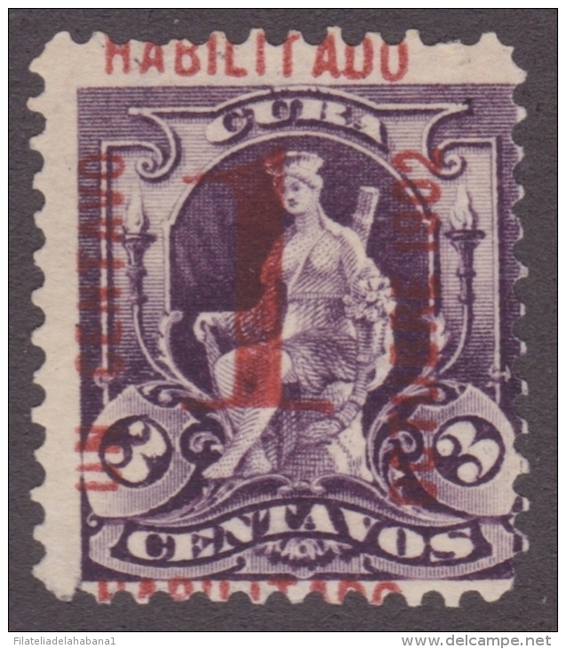 1902-70 CUBA REPUBLICA 1902. 1c FUENTE DE LA INDIA Ed.174. HABILITACION FALSA. PARA ESTUDIO. - Nuovi