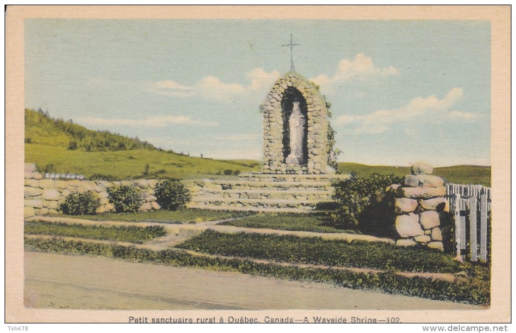 CANADA---QUEBEC----petit Sanctuaire Rural à Québec Canada--a Wayside Shrine---voir 2 Scans - Autres & Non Classés