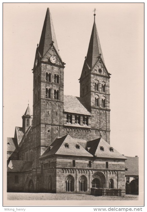 Fritzlar - S/w Westfassade Der Kirche Mit Paradies - Fritzlar