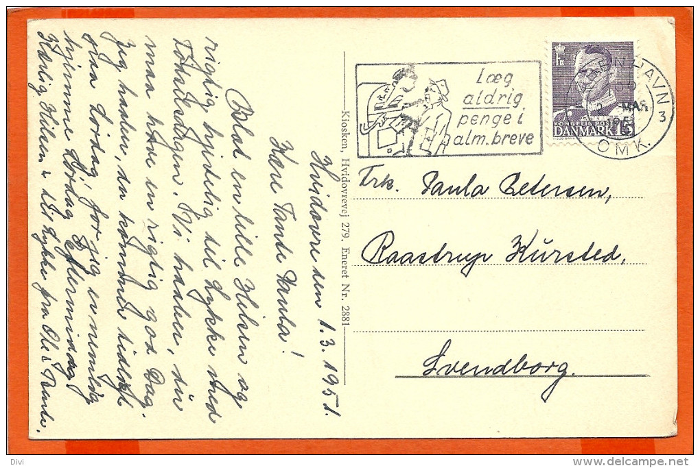 DK148, * REBÆKSØ I HVIDOVRE *  SENT 1951 - Danemark