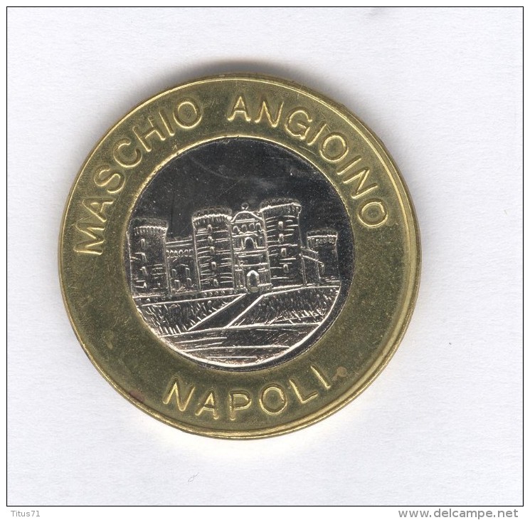 Jeton Bimetalic - 1 Euro - Ecco L'euro - Maschio Angiono - Napoli - Other & Unclassified