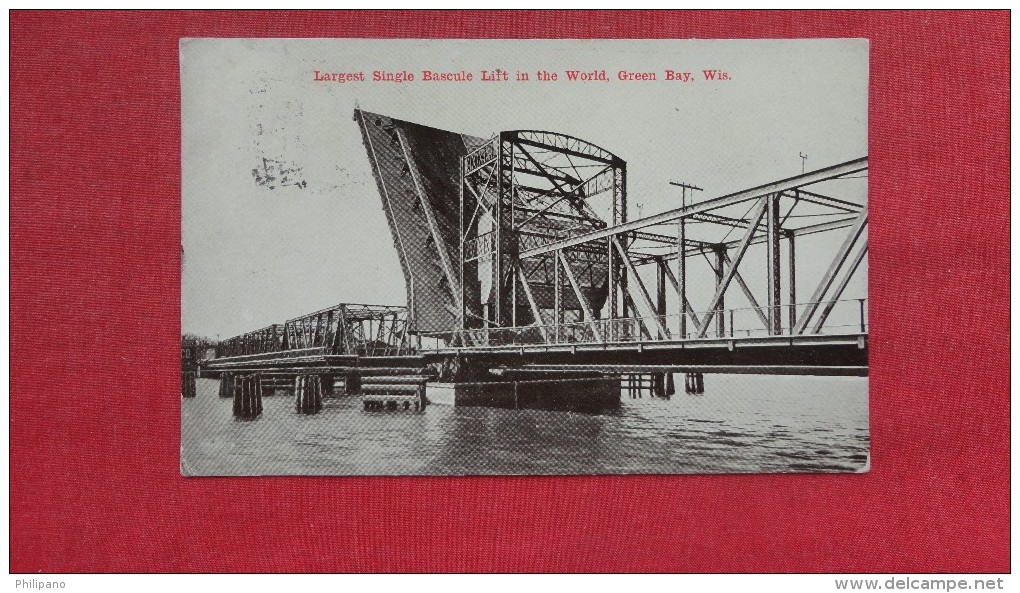 Largest Single Bascule Lift Bridge In World Wisconsin> Green Bay   ===73 - Green Bay