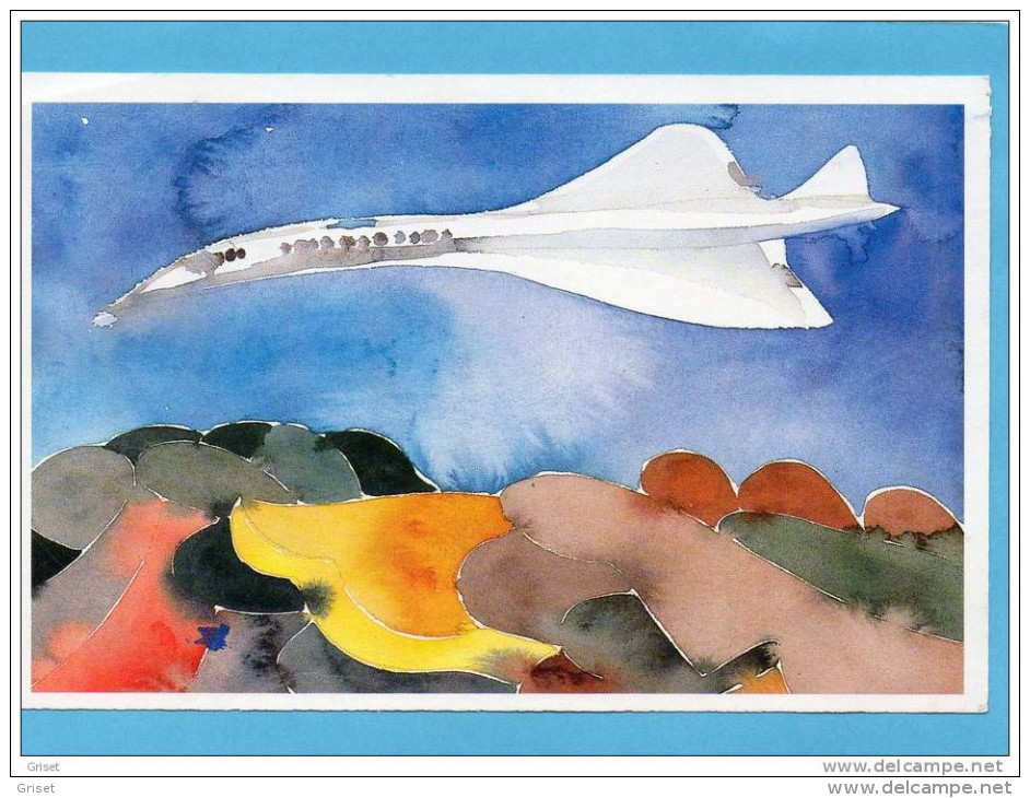 AVION -"le Concorde"-carte Illustrée Par Jp Formica-- - 1946-....: Moderne