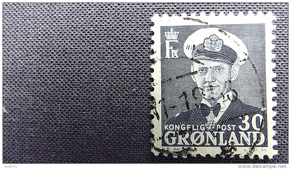 Grönland 33 Oo/used, König Frederik IX. (1899-1972) In Admiralsuniform - Gebraucht