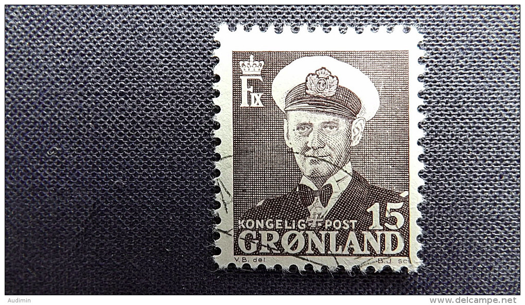 Grönland 31 B Oo/used, König Frederik IX. (1899-1972) In Admiralsuniform - Usados