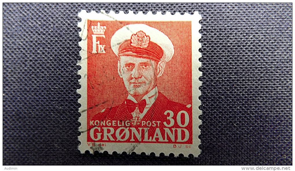 Grönland 44 Oo/used, König Frederik IX. (1899-1972) In Admiralsuniform - Oblitérés