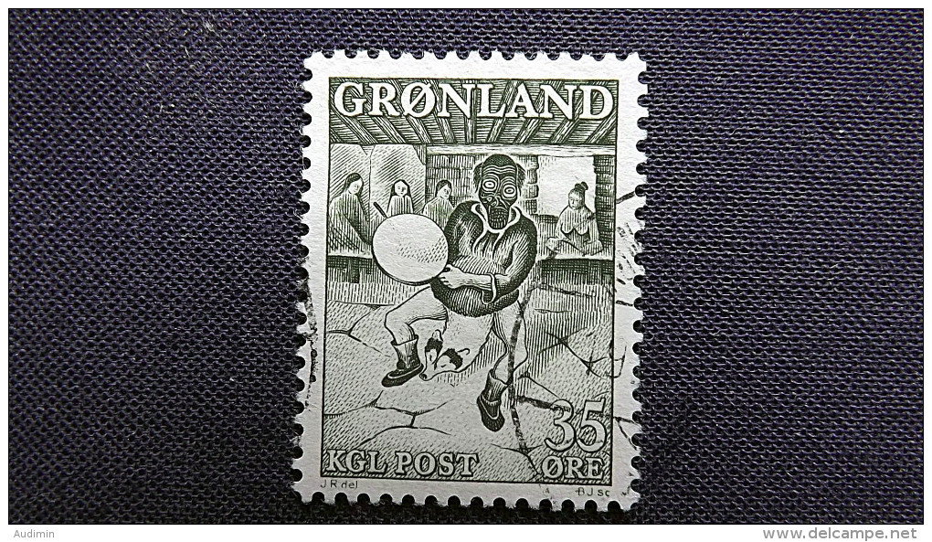 Grönland 46 Oo/used, Grönländischer Trommeltänzer - Used Stamps