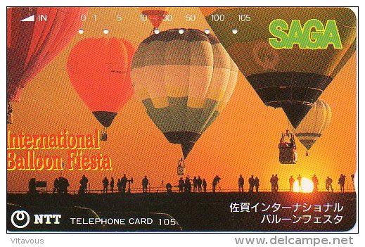 Mongolfiere Coucher De Soleil Ballon Balloon Télécarte  Phonecard  J330 - Sport