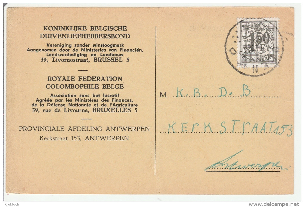 Olen D 1971 - Cachet à Points - Punktstempel