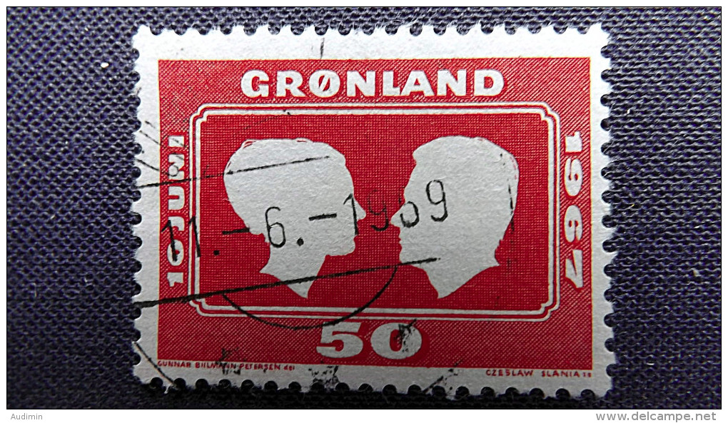 Grönland 67 Oo/used, Hochzeit Der Thronfolgerin Margrethe - Used Stamps