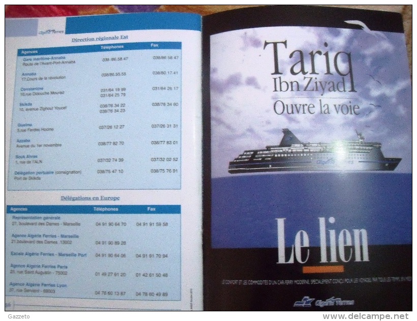 REVUE- ALGERIE-FERRIES( FLOTTE-TARIK IBN ZIYAD-TASSILI-EL-DJAZAIR-HOGGAR-ZERALDA.-TIPASA - Other & Unclassified