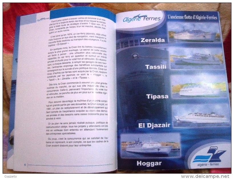 REVUE- ALGERIE-FERRIES( FLOTTE-TARIK IBN ZIYAD-TASSILI-EL-DJAZAIR-HOGGAR-ZERALDA.-TIPASA - Other & Unclassified