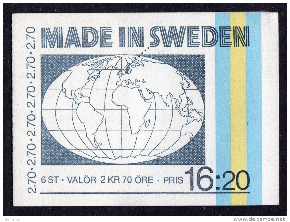 SWEDEN - 1984 MADE IN SWEDEN BOOKLET Kr 16.20 SG SB373 FINE MNH ** - 1981-..