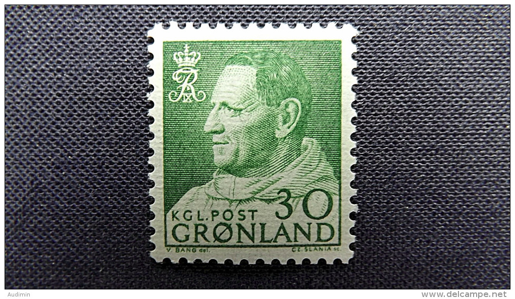 Grönland 71 **/mnh,  König Frederik IX. (1899-1972) Im Anorak - Neufs