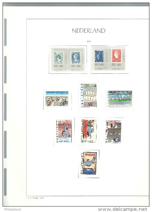 PAYS BAS collection 1969 à 1993 ** compléte avec BF, carnets, services, feuillets, etc.. dans un album Leuchtturm