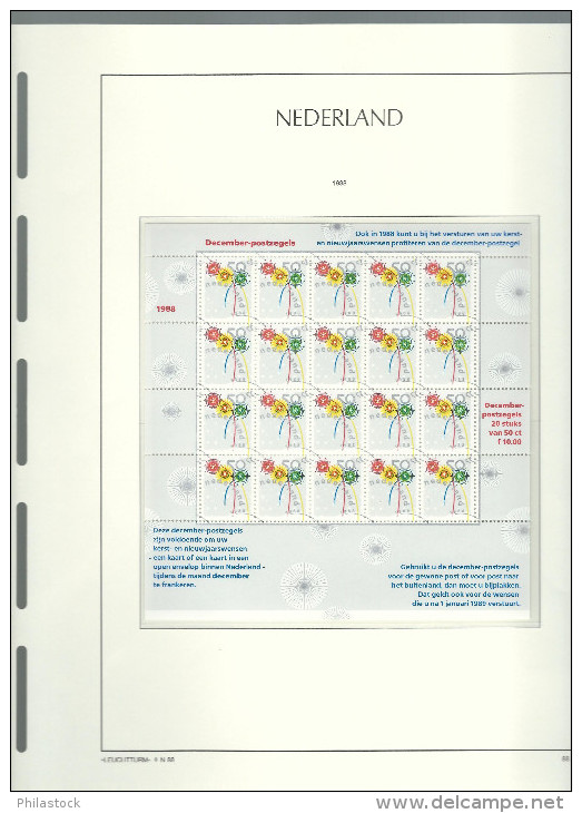 PAYS BAS collection 1969 à 1993 ** compléte avec BF, carnets, services, feuillets, etc.. dans un album Leuchtturm