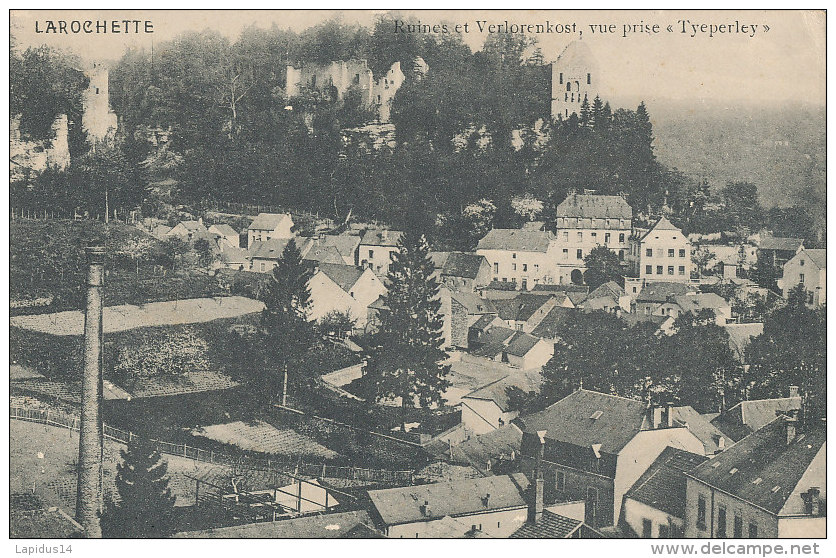 Y Y 759/ C P A -LUXEMBOURG   -  LAROCHETTE   - RUINES ET VERLORENKOST  VUE PRISE TYEPERLEY - Larochette