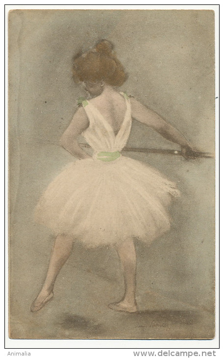 Henri Boutet Jeune Danseuse Opera En Tutu Voyagé 1900 Vers " Les Mimosas " Salon De Provence - Boutet