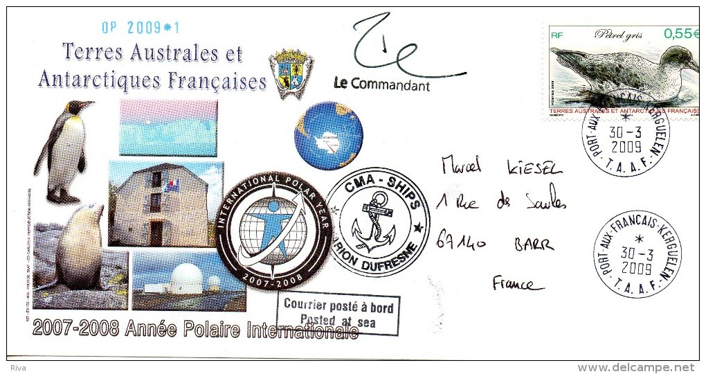 Pli Année Polaire Internationale  ( Cachets Et Signature ) 2 Scan - Storia Postale