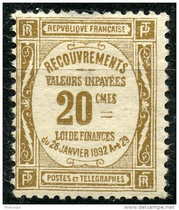 France Taxe (1908) N 45 * (charniere) - 1859-1959 Neufs