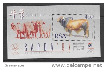 South Africa 1997 Sapda "Afrikander" M/s ** Mnh (27091B) - Blocks & Sheetlets