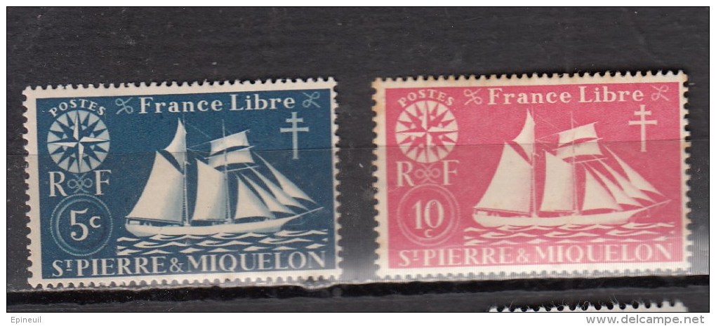 ST PIERRE ET  MIQUELON * YT N° 296 297 - Unused Stamps