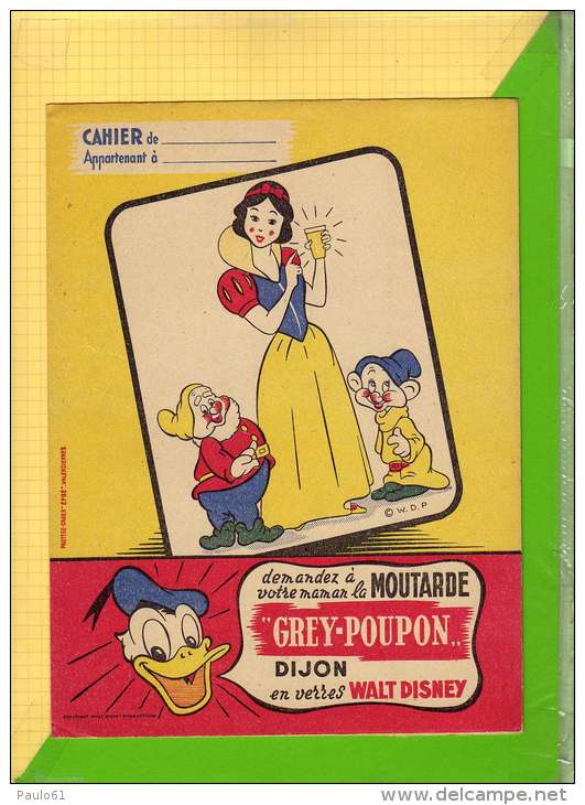 Protege Cahier : Moutarde GREY POUPON  Walt Disney - Coberturas De Libros