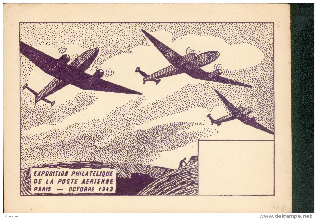 EXPOSITION  PHILATELIQUE De La POSTE  AERIENNE 1943 - 1939-1945: 2nd War