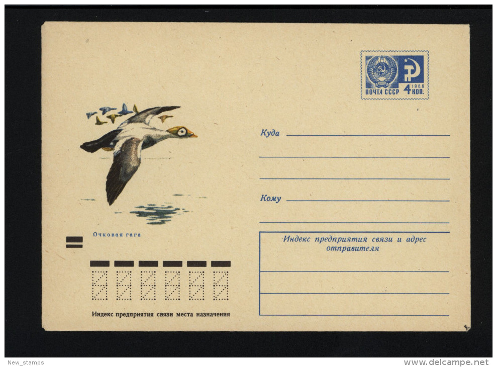 USSR 1971 Postal Cover Bird Spectacled Eider (040) - Other & Unclassified