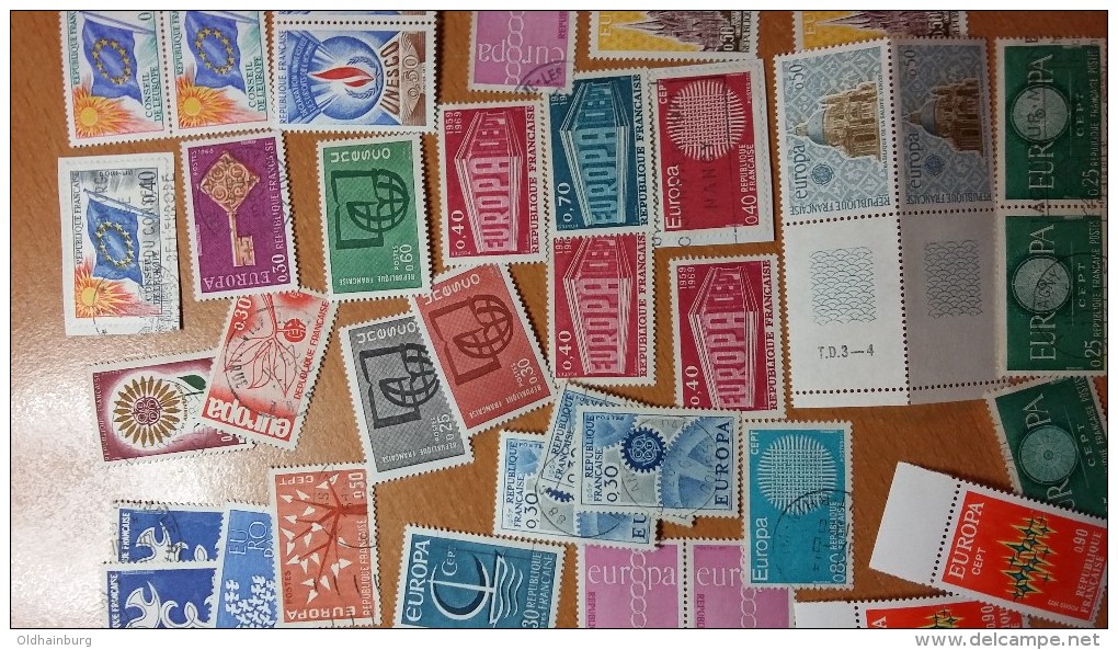 1391d: Frankreich Lot Europa- Cept **/o - Collections