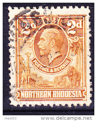 Nordrhodesien - König Georg V. (Mi.Nr.: 4) 1925 - Gest. Used Obl. - Rhodesia Del Nord (...-1963)