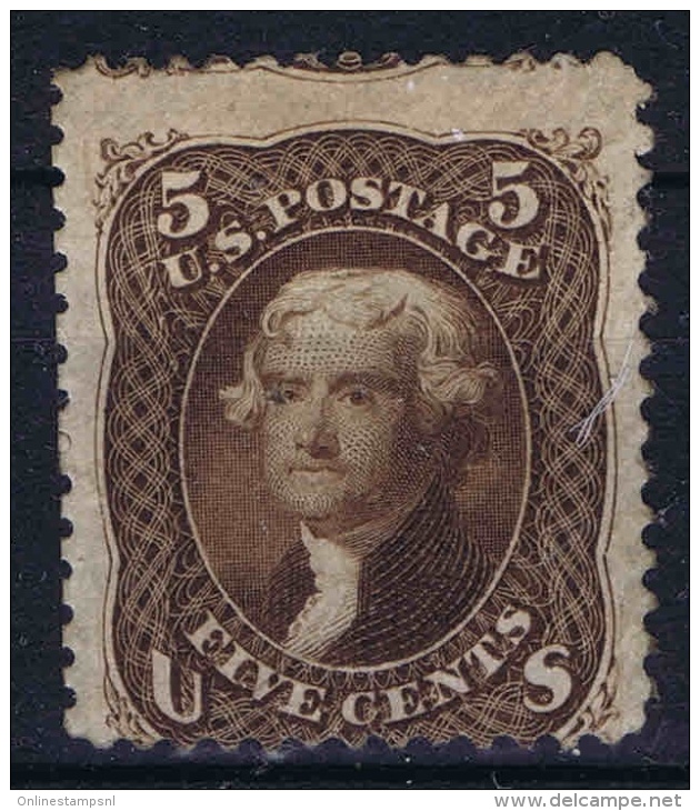 USA  Yv Nr 21 MH/*  1861 Has A Light Gum Fold - Nuevos