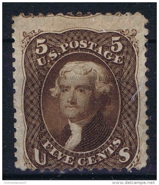 USA  Yv Nr 21 MH/*  1861 Has A Light Gum Fold - Unused Stamps