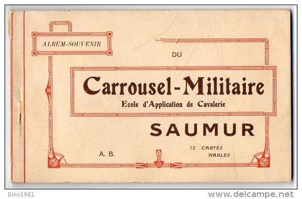CPA 1818 - MILITARIA - Carte Militaire - Album - Souvenir Du Carrousel - Militaire De SAUMUR - 12 Cartes - Saumur