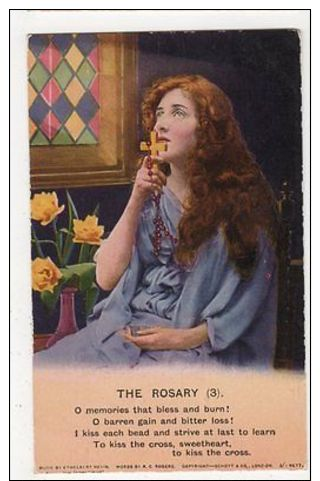 The Rosary (3) Bamforth Postcard, B350 - Otros & Sin Clasificación