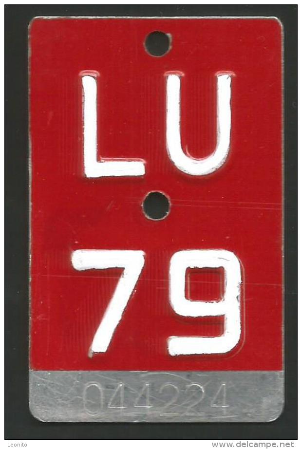 Velonummer Luzern LU 79 - Placas De Matriculación