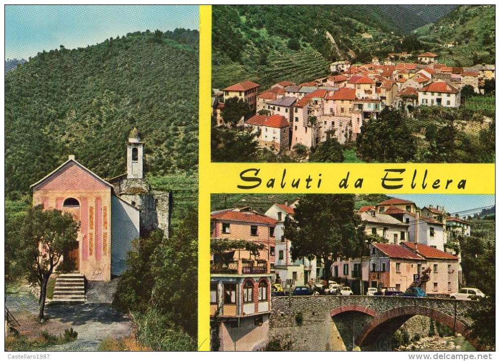 Ellera Ligure (Savona) - Chiesa Di S. Maria Maddalena - Il Vecchio Centro - Piazza Cairoli - Autres & Non Classés