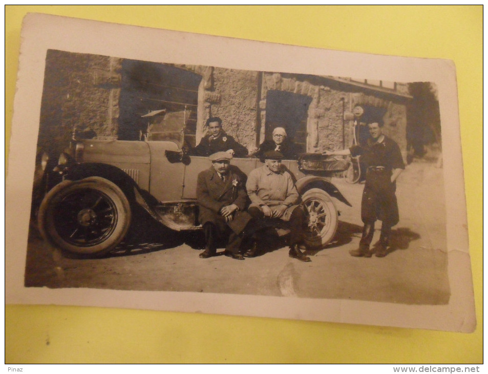 FOTO  DI  AUTO D'EPOCA CON GRUPPO - Cars