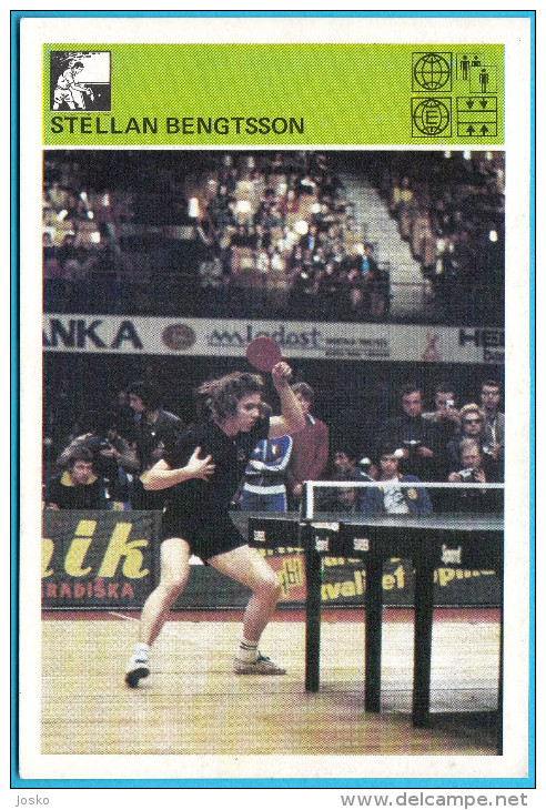 STELLAN BENGTSSON - Table Tennis , Sweden - Yugoslavia Old Card Svijet Sporta * Tennis De Table Ping Pong Tischtennis - Table Tennis