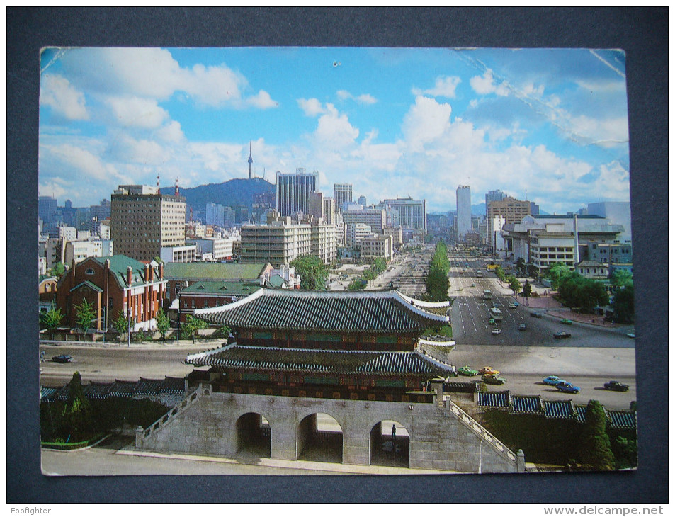 Korea South: Sejongno Street - Postmark Olympic Torch Relay - Posted 1988 - Corea Del Sud