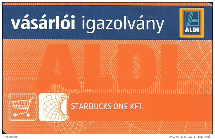 STARBUCKS * COFFEE COMPANY * COFFEEHOUSE CHAIN * ALDI * CUSTOMER CARD * LOYALTY CARD * Aldi Starbucks One Kft. * Hungary - Levensmiddelen