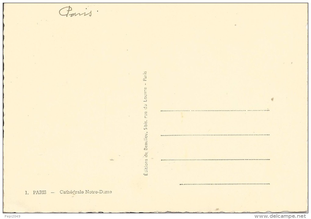 Z896 - POSTAL - PARIS - CATHEDRALE  NOTRE-DAME - Notre Dame De Paris