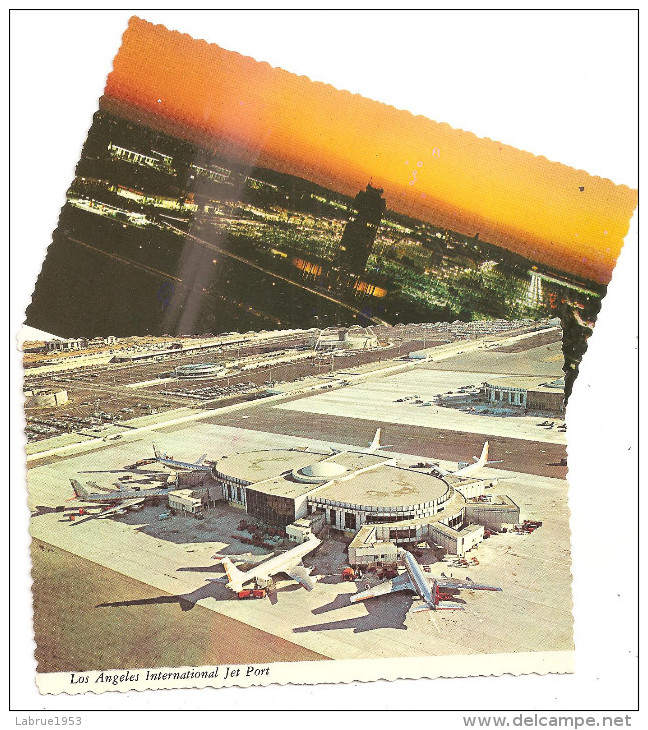 Los Angeles International Jet Port- Lot De 2 Cartes-(B.791) - Aerodrome