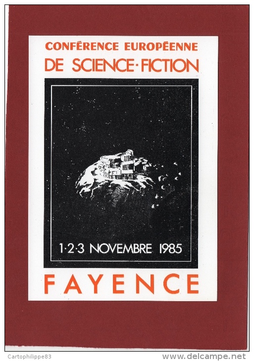 VA 83 FAYENCE SERIE DE 8 CPM POUR LE FESTIVAL DE SCIENCE FICTION EN 1986 PHENOMENES PARANORMAUX - Fayence